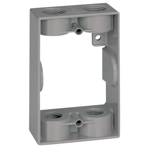 commercial electric 1-gang outdoor outlet box|1.